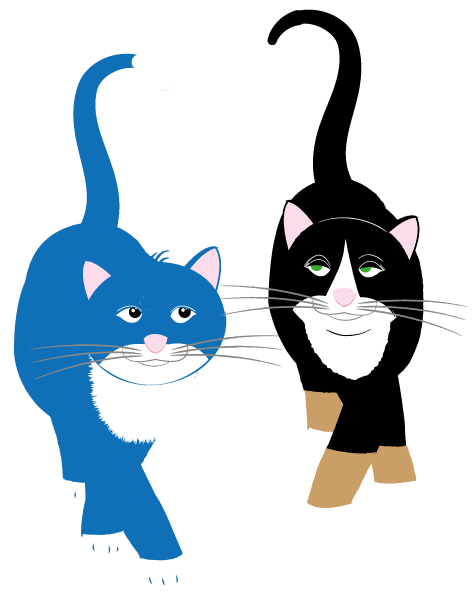 Titi et Chapitaine le chat bleu